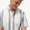 Camicia Oxford elasticizzata a righe Regular Fit