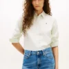Camicia Oxford elasticizzata a righe, vestibilità regolare Camicia Oxford elasticizzata a righe, vestibilità regolare