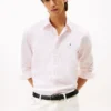 Camicia Oxford elasticizzata a righe, vestibilità regolare Camicia Oxford elasticizzata a righe, vestibilità regolare