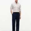 Camicia Oxford elasticizzata a righe, vestibilità regolare