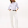 Camicia Oxford elasticizzata a righe, vestibilità regolare Camicia Oxford elasticizzata a righe, vestibilità regolare
