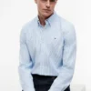 Camicia Oxford elasticizzata a righe, vestibilità regolare Camicia Oxford elasticizzata a righe, vestibilità regolare