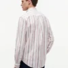 Camicia Oxford elasticizzata a righe, vestibilità regolare