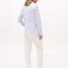 Camicia Oxford elasticizzata a righe, vestibilità regolare Camicia Oxford elasticizzata a righe, vestibilità regolare