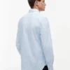 Camicia Oxford elasticizzata a righe, vestibilità regolare Camicia Oxford elasticizzata a righe, vestibilità regolare