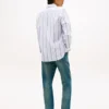 Camicia Oxford elasticizzata a righe, vestibilità regolare Camicia Oxford elasticizzata a righe, vestibilità regolare