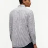 Camicia Oxford elasticizzata a righe, vestibilità regolare Camicia Oxford elasticizzata a righe, vestibilità regolare