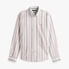 Camicia Oxford elasticizzata a righe, vestibilità regolare