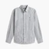 Camicia Oxford elasticizzata a righe, vestibilità regolare Camicia Oxford elasticizzata a righe, vestibilità regolare