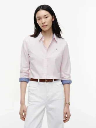 Camicia Oxford elasticizzata dalla vestibilità regolare