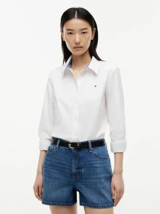 Camicia Oxford elasticizzata dalla vestibilità regolare