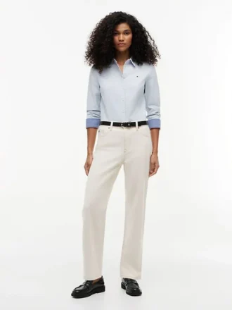 Camicia Oxford elasticizzata dalla vestibilità regolare