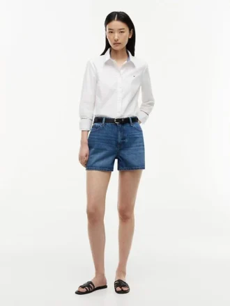 Camicia Oxford elasticizzata dalla vestibilità regolare