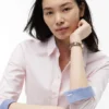 Camicia Oxford elasticizzata dalla vestibilità regolare Camicia Oxford elasticizzata dalla vestibilità regolare