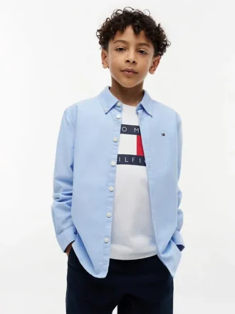 Camicia Oxford elasticizzata per bambini