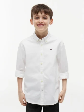 Camicia Oxford elasticizzata per bambini