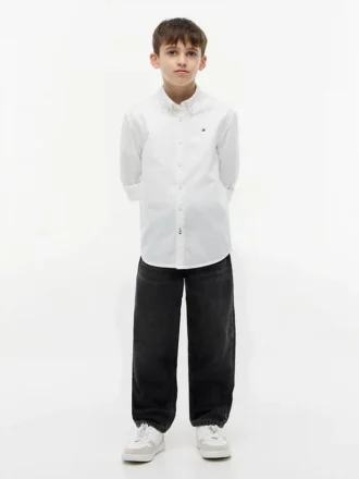 Camicia Oxford elasticizzata per bambini