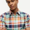 Camicia Oxford Madras dalla vestibilità regolare Camicia Oxford Madras dalla vestibilità regolare