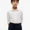Camicia per bambini in misto lino e cotone