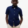 Camicia per bambini in misto lino e cotone