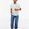 Camicia per bambini in misto lino e cotone