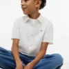 Camicia per bambini in misto lino e cotone