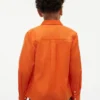 Camicia per bambini in misto lino e cotone