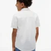 Camicia per bambini in misto lino e cotone