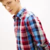 Camicia Regular in misto lino a quadri Madras Camicia Regular in misto lino a quadri Madras