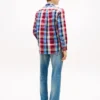 Camicia Regular in misto lino a quadri Madras Camicia Regular in misto lino a quadri Madras