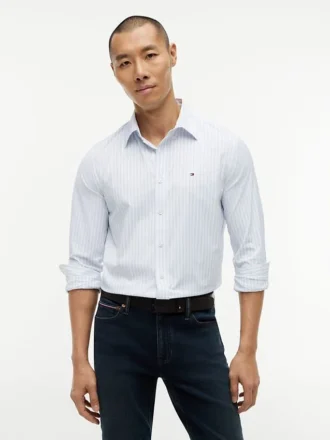 Camicia TH Performance a righe con vestibilità regolare