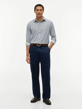 Camicia TH Performance a righe, vestibilità regolare