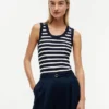 Canotta a righe in maglia a costine Canotta a righe in maglia a costine