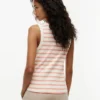 Canotta a righe in maglia a costine Canotta a righe in maglia a costine