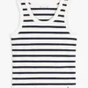Canotta a righe in maglia a costine Canotta a righe in maglia a costine