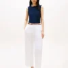 Canotta slim fit a scollo barchetta in maglia a costine Canotta slim fit a scollo barchetta in maglia a costine