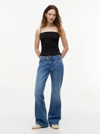 Canotta slim fit con arricciature Tommy Jeans