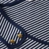 Canotta slim fit in stile nautico con bottoni dorati