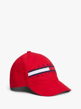 Cappellino da baseball con logo a strisce e bandiera per neonati