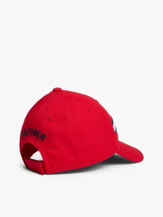 Cappellino da baseball con logo a strisce e bandiera per neonati