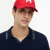 Cappellino da baseball con toppa con logo H Cappellino da baseball con toppa con logo H