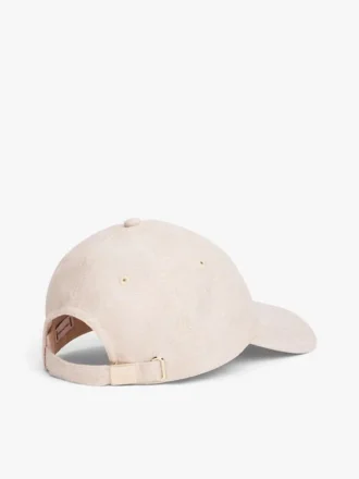 Cappellino da baseball in misto lino con logo monogramma