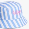Cappello a secchiello a righe per bambini
