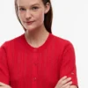 Cardigan a maniche corte in maglia mista Cardigan a maniche corte in maglia mista
