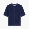 Cardigan a maniche corte in maglia mista Cardigan a maniche corte in maglia mista