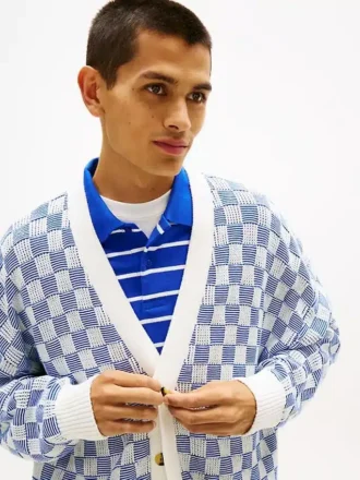 Cardigan a quadri Tommy Jeans dalla vestibilità comoda