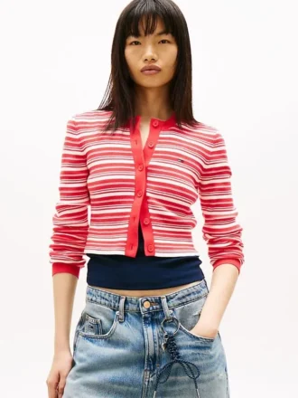 Cardigan a righe slim fit Tommy Jeans