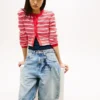 Cardigan a righe slim fit Tommy Jeans