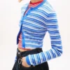 Cardigan a righe slim fit Tommy Jeans