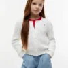 Cardigan a trecce per bambina